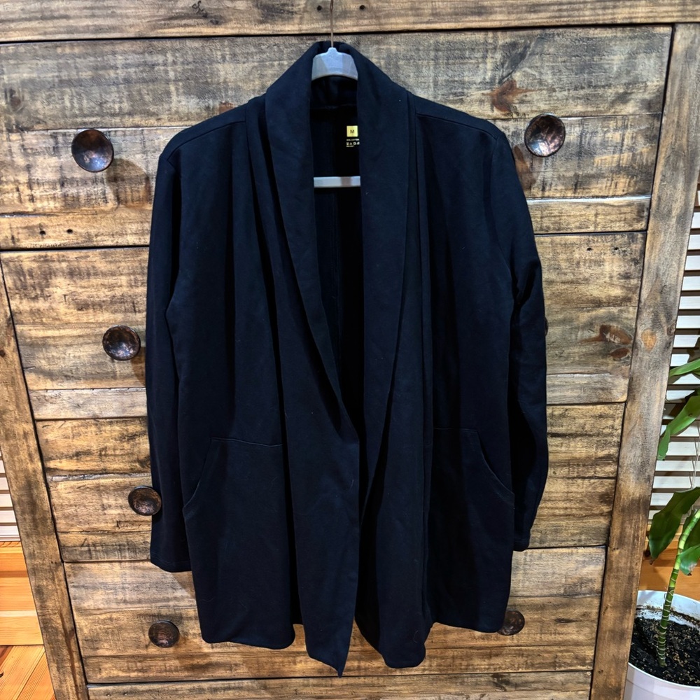 Xersion Black‎ Sweatshirt Cardigan